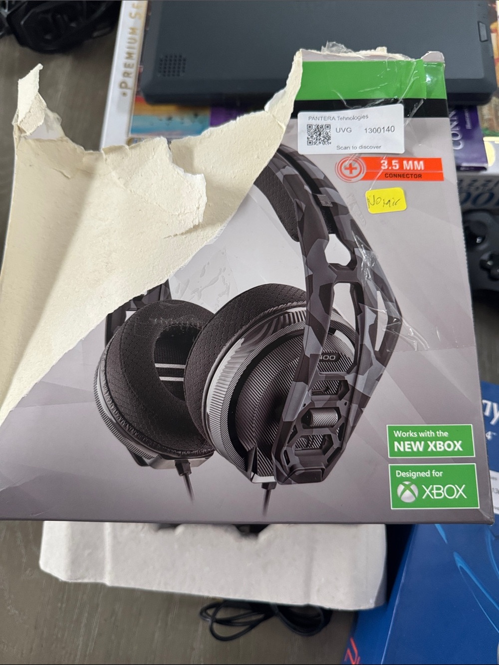 adidas RIG 400HX Wired Gaming Headset - Black & Orange Accents